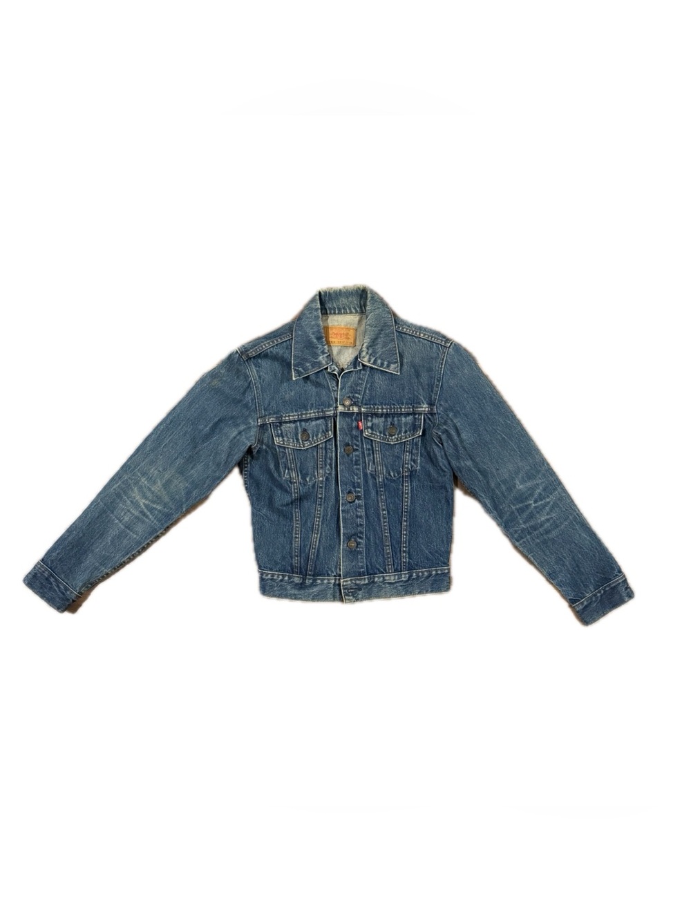 Levi's Men's Vintage 80s Denim Jacket Blue Trucker, Made in USA, Size 36